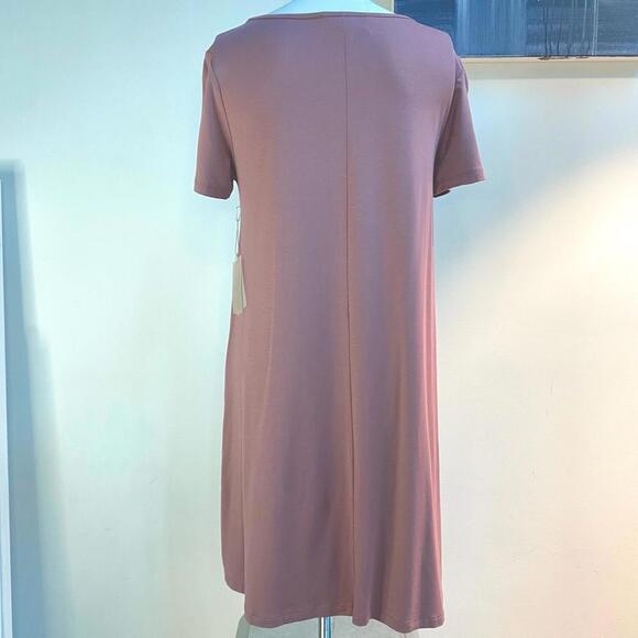 NWT FOREVER 21 T-Shirt Dress Dusty Rose Size S - Picture 3 of 9